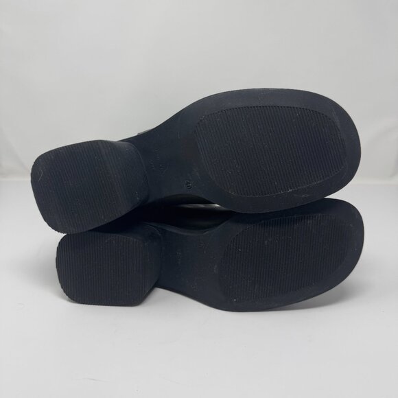 Vintage Roots Olive Green Leather Zipper Mod Boots EU 40 1/2 - Picture 7 of 8